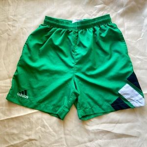 Vintage 90s Adidas Men’s Big Stripes Black White Original Football Shorts